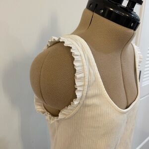 J Crew women’s ruffle sleeve tank top